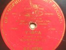 RARE 10” RED G&T FLUSH LABEL – ENRICO CARUSO (TOSCA)