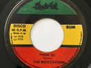 THE MEDITATIONS Think So BLACK ART 45 Killer Roots Reggae Dub LEE PERRY VG+ MP3