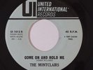 Northern Soul 45 MONTCLAIRS Come On & Hold Me/Young Wings Can Fly on United NM