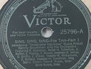 Benny Goodman 78rpm Single 10 inch Victor Records #25796 Sing, Sing, Sing