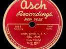 Lead Belly - Haul Away Joe / Old Man, Shellac, 10