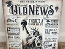 THE STEEL WOODS - OLD NEWS - AUTOGRAPHED - VINYL RECORD - JASON COPE - LIKE NEW