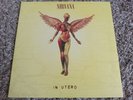 NIRVANA IN UTERO LP NM/EX VINYL RECORD ALBUM SUB POP REISSUE