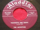 THE MONITORS 45 rpm Aladdin 45-3309 DOO WOP