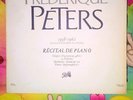 RARE RECORD  Frederique Peters in Memoriam - Piano Recital LP - France VG++