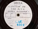 DECCA test pressing (LM 4504) HARRY RICHMAN Puttin' On The Ritz   78 rpm EE+