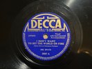 78 rpm Ink Spots Decca 3987 I DON'T WANT TO SET THE WORLD ON FIRE (Fallout 3)