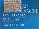 JS Bach Les sonates pour violon seul et partitas BWV1001 BWV1006 SANDOR VEGH