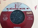 LINK WRAY RUMBLE / THE SWAG CADENCE 1347 US ORIGINAL 1958