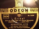 ORIGINAL ERIKA WW2 78RPM RECORD MUSIKKORPS GERMAN GERMANY MILITARY WEHRMACHT