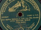 OTTO REUTTER Der tapfere Italiener 1+2, Zeitgeschichte WKI   Schellack  S7934
