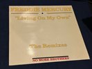 queen freddie mercury living on my own Belgium import 12”ps lovely condition ori
