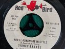 You'll Always Be In Style - Sidney Barnes | RED BIRD 10-039 Promotional Copy