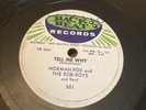 DOOWOP Back Beat 78 RPM Norman Fox & The Rob-Roys - Tell Me Why / Audry 501 V++
