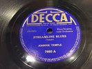 JOHNNIE TEMPLE-DECCA 7660-STREAMLINE BLUES/EVIL BAD WOMAN-PREWAR BLUES 78