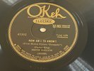 SMITH BALLEW ( JAZZ) on OKEH ELECTRIC 78- HOW AM I TO KNOW / MARIANNE  ( EX+ )