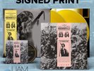 SIGNED (by hand) LIAM GALLAGHER KNEBWORTH 22 Album Artwork Print & Yellow Vinyls