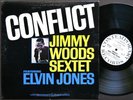 JIMMY WOODS Sextet ELVIN JONES Conflict LP CONTEMPORARY M 3612 MONO Harold Land