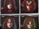SET NEW OF 4 KISS PICTURE DISCS ACE FREHLEY PETER CRISS PAU STANLEY GENE SIMMONS
