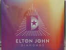ELTON JOHN DIAMONDS (GLASTONBURY PYRAMID EDITION) COLOURED VINYL 1LP 10X10 LITHO