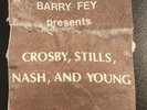 CROSBY, STILLS, NASH AND YOUNG BACKSTAGE PASS-USED-1975