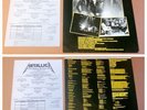 METALLICA RIDE THE LIGHTNING RECORDS INSERTS INNER SLEEVE AND ORDER FORM  VG+  