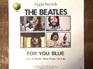 The Beatles The Long & Winding Road / For You Blue Apple 2832 Picture Sleeve