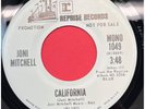 Joni Mitchell California 45 Pop Rock WLP DJ Promo Reprise 1049 NM
