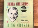 VTG Bing Crosby Merry Christmas 4 Record Box Set 45 RPM Decca + 3 Extra Records