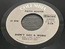 Patti Austin - Didn’t Say A Word - Northern Soul Original 45