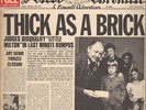 LP Jethro Tull Thick As A Brick NEWSPAPER COVER, ORIGINAL Chrysalis Records