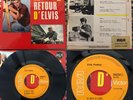 Elvis Presley Le Retour Elvis Vol 2 French Ep Very Rare Orange Label Ep   Ex