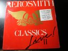 AEROSMITH CLASSICS LIVE II LP RECORD WITH HYPE STICKER