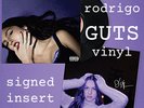 OLIVIA RODRIGO Signed Vinyl GUTS 180g Black Record NEW Autographed Insert Auto