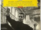 KARAJAN DELIBES COPPELIA LES SYLPHIDES DGG ED.1 RED STEREO TULIP SLPEM 136257 NM