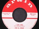 JAN & ARNIE: i love linda / the beat that can't be beat ARWIN 7