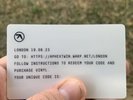 New APHEX TWIN LONDON FIELD DAY Record Card 19 07 23 Limited Sold Out