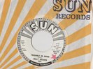 BILLY ADAMS Trouble in Mind 45 RECORD RARE ROCKABILLY DJ PROMO SUN RECORDS
