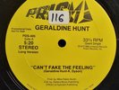 Geraldine Hunt - Can't Fake The Feeling - OG 1980 PROMO - PRISM - VG++  FUNK