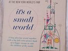 WALT DISNEY AT THE NEW YORK WORLD'S FAIR IT'S A SMALL WORLD LP w/ Booklet 1963