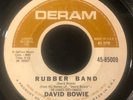DAVID BOWIE Rubber Band/There Is A Happy Land   1967 U.S. 45 (STOCK COPY) RARE**