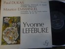 YVONNE LEFEBURE / DUKAS - EMMANUEL /   FY 017