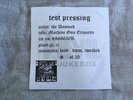  Damned Machine Gun Etiquette L.P. Devils Juke Box Test Pressing Ltd 20 copies
