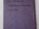 Joy Division Unknown Pleasures 1985 Reissue Box Set Cassette FAC 10C Factory