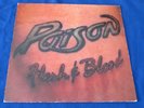 POISON / Flesh & Blood OG SPAIN 1st PRESS LP 1990 ESSENTIAL HAIR HEAVY METAL GEM