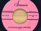 SANDRA GRIMMS - HALLELUJAH ROCK AND ROLL / SOMEWHERE THE SUN -  BLACK GOSPEL 45