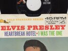 ELVIS PRESLEY Gold Standard 45: HEARTBREAK HOTEL b/w I WAS THE ONE/clean 45 & PS