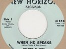 Dianne Elliott When He Speaks New Horizon Soul Northern Motown