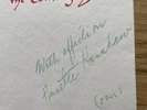 1920s AMERICAN SINGER ANNETTE HANSHAW AUTOGRAPHED XMAS CARD TO BRIAN RUST, 1961
