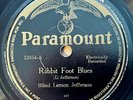 BLIND LEMON JEFFERSON PARAMOUNT Rabbit Foot Blues/ Shuckin' Sugar Blues